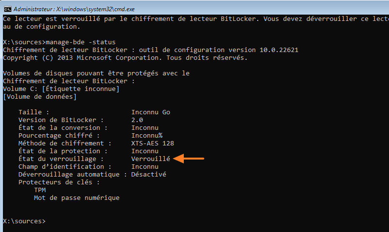 Windows - manage-bde Status