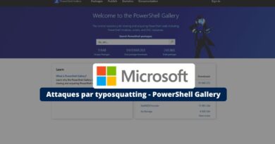 Attaques par typosquatting - PowerShell Gallery