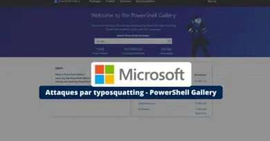 Attaques par typosquatting - PowerShell Gallery
