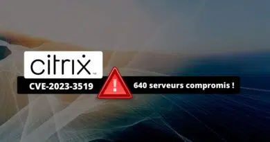 Citrix CVE-2023-3519 - 640 serveurs compromis