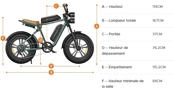ENGWE M20 - Dimensions
