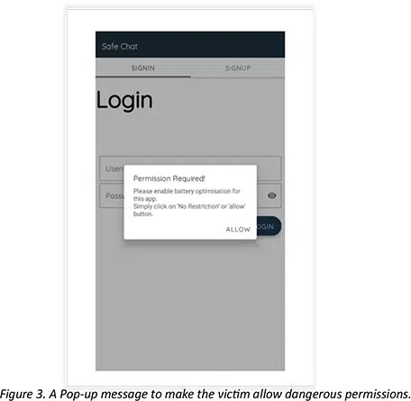 Permission de Safe Chat - Android - Aout 2023