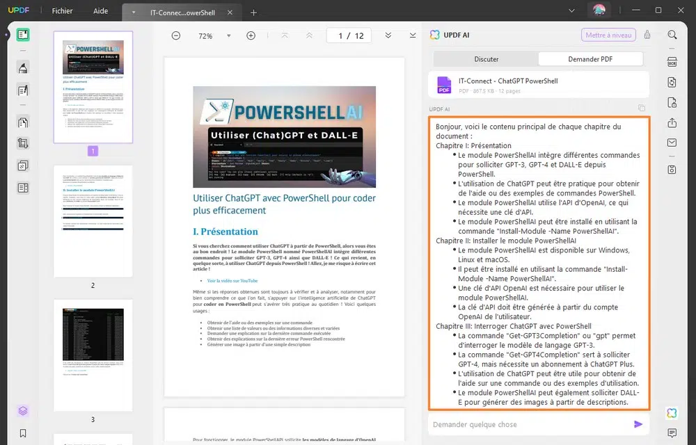 Résumer un PDF avec l'intelligence artificielle