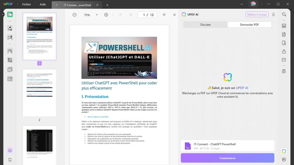 UPDF - Intelligence artificielle