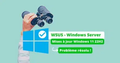 WSUS - Windows Server - Erreur mises à jour Windows 11 22H2