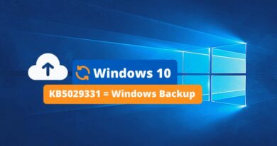 Windows 10 KB5029331 Windows Backup
