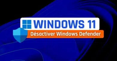 Désactiver Windows Defender Windows 11
