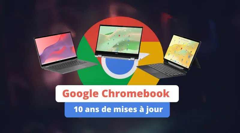 Google Chromebook 10 ans de mises à jour