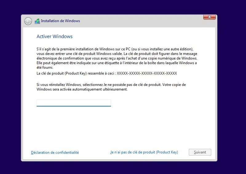 Installer Windows 11 sans bloatwares - Etape 2