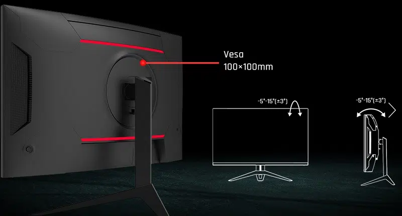KTC H32S17 - Inclinaison