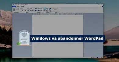 Microsoft va supprimer WordPad de Windows