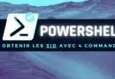 PowerShell Obtenir les SID avec 4 commandes