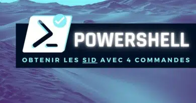 PowerShell Obtenir les SID avec 4 commandes