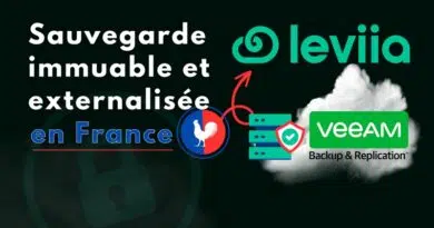 Sauvegarde immuable et externalisée en France - Leviia Veeam