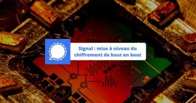 Signal mise à niveau du chiffrement de bout en bout