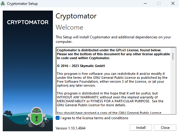Utiliser Cryptomator sous Windows