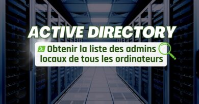 Active directory Obtenir la liste des admins locaux de tous les ordinateurs