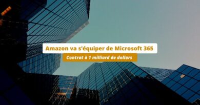 Amazon contrat Microsoft 365 octobre 2023