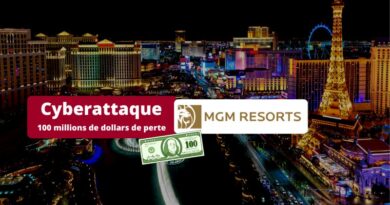 Cyberattaque MGM Resorts 100 millions de dollars de perte