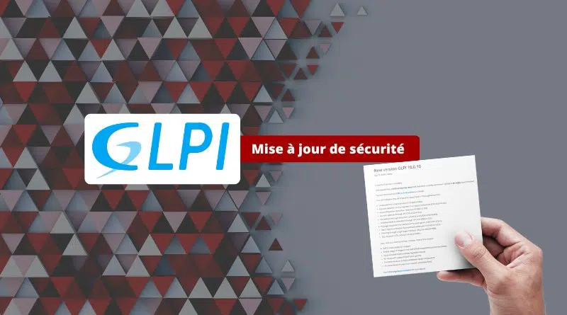 GLPI 10.0.10 Mise à jour de sécurité