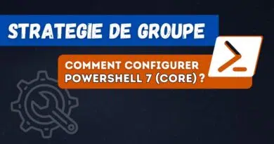 GPO configurer PowerShell 7 Core