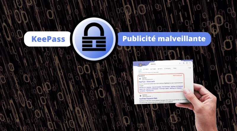 KeePass Publicité malveillante octobre 2023 campagne