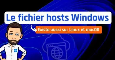 Le fichier hosts Windows