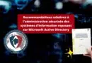 Sécurité AD tiering guide ANSSI