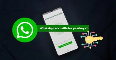 WhatsApp passkeys Android octobre 2023