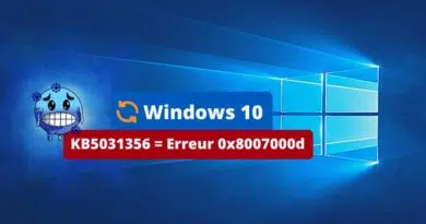 Windows 10 KB5031356 error 8007000d octobre 2023