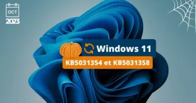 Windows 11 KB5031354 et KB5031358 octobre 2023