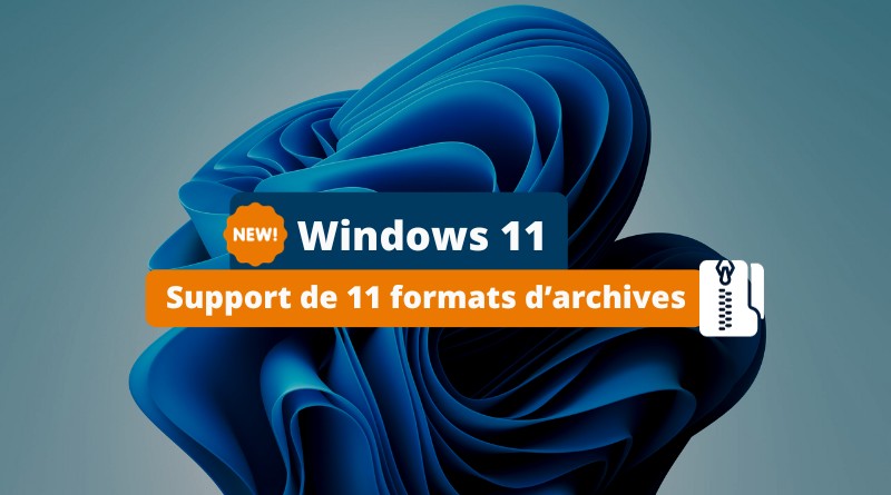 Windows 11 Support de 11 formats archives