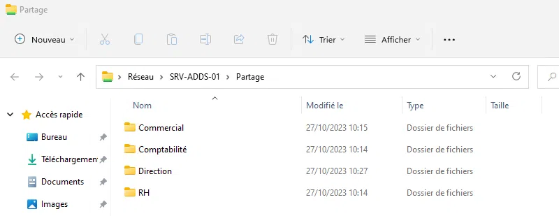 Windows Server 2022 ABE - Exemple session utilisateur