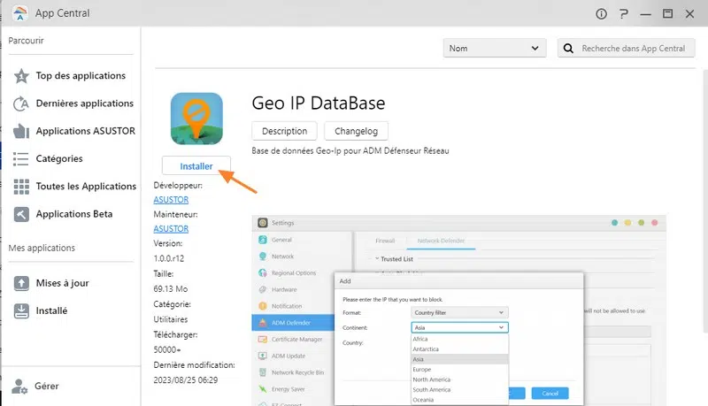 ASUSTOR - App Geo IP Database