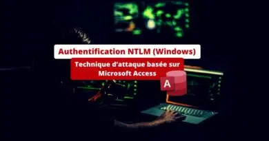 Authentification NTLM (Windows) - Technique d’attaque basée sur Microsoft Access