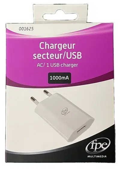 Chargeur FPE - Risque électrocution - Novembre 2023