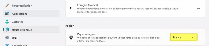 Configurer le pays Windows avec PowerShell