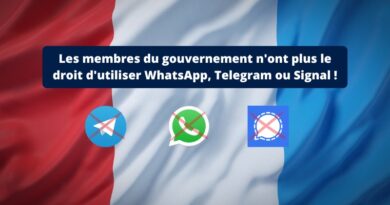 Gouvernement interdiction whatsapp telegram signal 2023