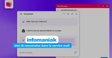 Infomaniak assistant IA dans e-mails kSuite