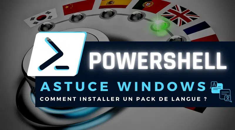 Installer pack de langue windows avec powershell