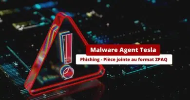 Malware Agent Tesla - Phishing - Pièce jointe au format ZPAQ
