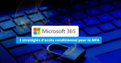 Microsoft 365 Entra ID 3 règles acces conditionnel MFA