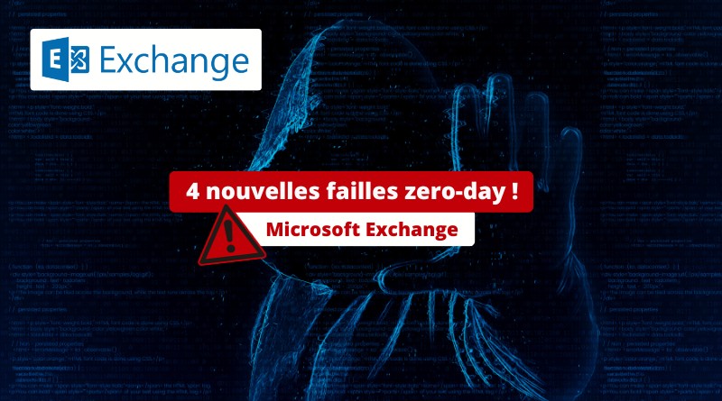 Microsoft Exchange 4 nouvelles failles zero-day novembre 2023