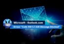 Microsoft - Outlook.com Code 550 Message blocked