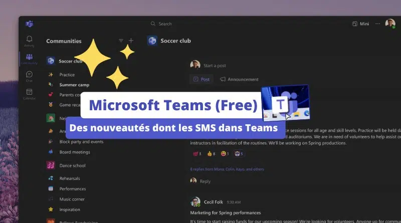 Nouveautés Microsoft Teams Free Octobre 2023