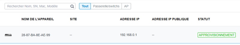 Routeur TP-Link - Provisioning Omada