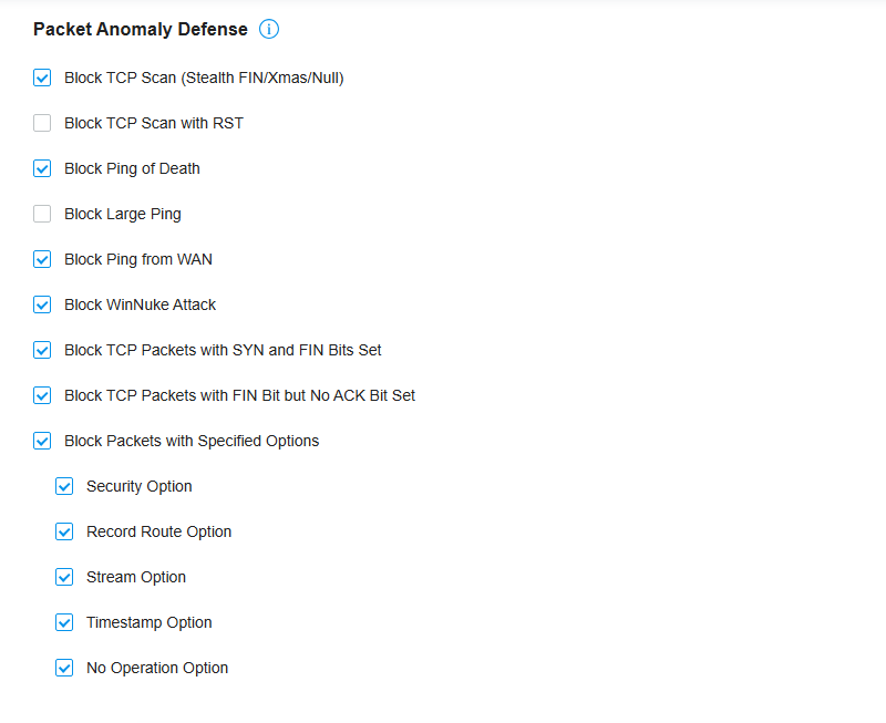 TP-Link Omada - Bloquer attaque DDoS - 2