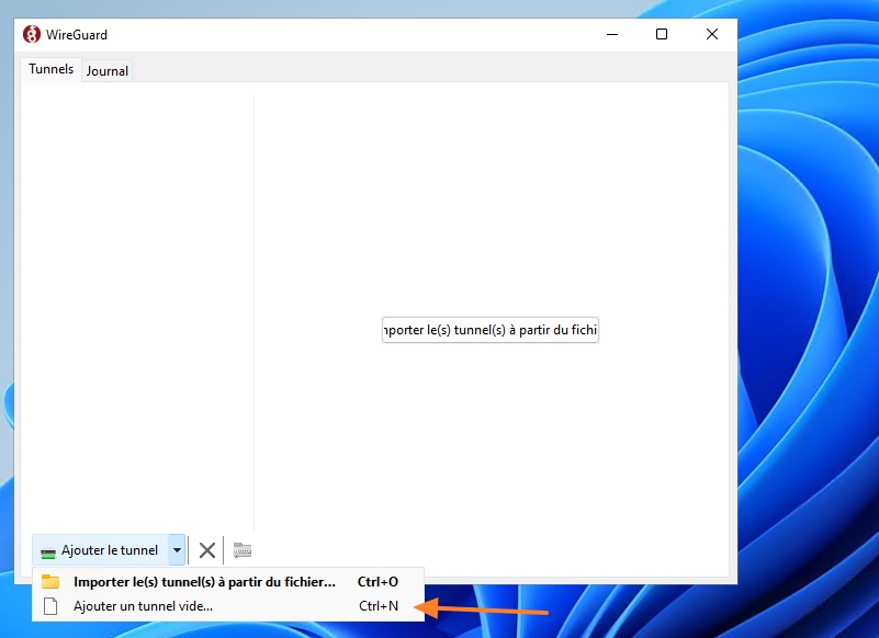 TP-Link Omada - Configurer WireGuard - Etape 2