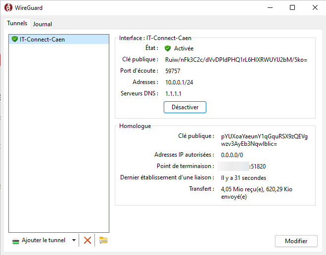 TP-Link Omada - Configurer WireGuard - Etape 4