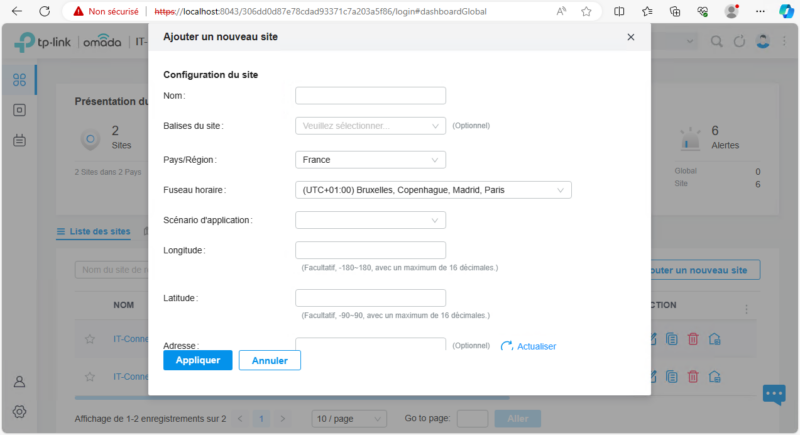 TP-Link Omada - Mode MSP - Ajouter un nouveau site chez un client